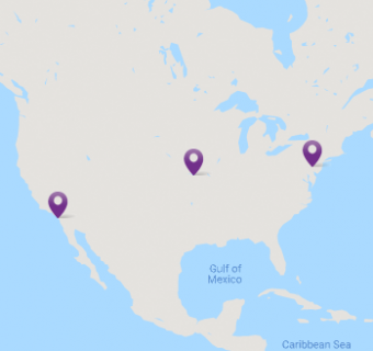 North America map