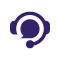 Icon for Case Management depicting a telephone headset